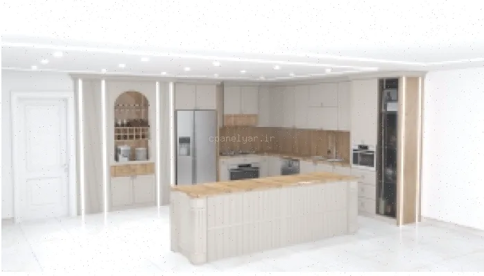 آشپزخانه نئوکلاسیک ایرانی: طرح و دکوراسیون