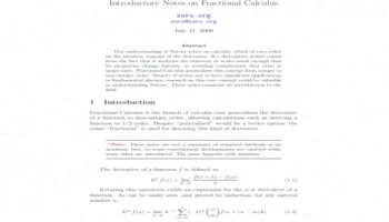 ترجمه مقالهی Fractional Calculus: راهنمای مقدماتی