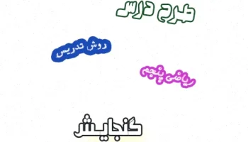 طرح درس گنجایش ریاضی پنجم - فصل ششم