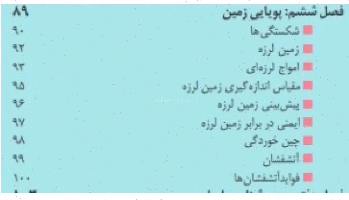 پاورپوینت پویایی زمین - فصل ششم یازدهم