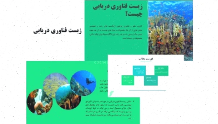 پاورپوینت زیست فناوری دریایی: راهنمای کامل